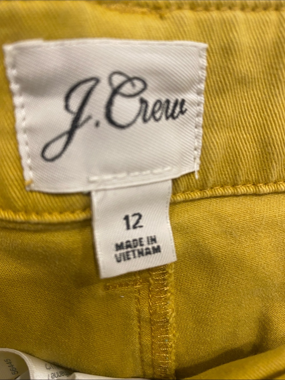 J. Crew mustard yellow women's bottoms